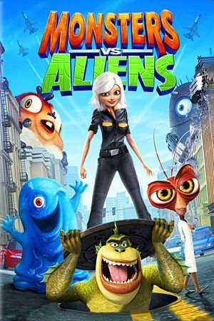 Poster Nonton Monsters vs Aliens (2009) Sub Indo jf