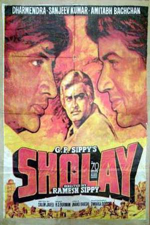 Poster Sholay (1975) jf