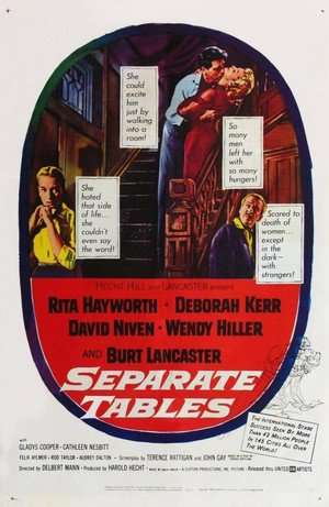 Poster Separate Tables (1958)